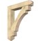 Ekena Millwork Merced Arts and Crafts Rough Sawn Bracket w/ Offset Brace, Douglas Fir, 8"W x 42"D x 48"H BKT0806X42X48MRC03RDF - alternate 1
